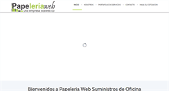 Desktop Screenshot of papeleriaweb.com