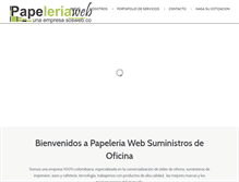 Tablet Screenshot of papeleriaweb.com